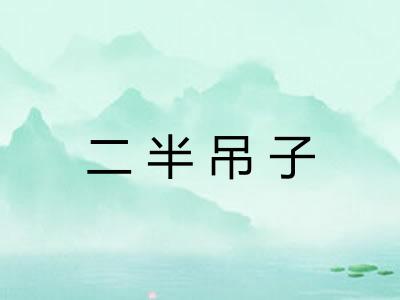 二半吊子 二半吊子