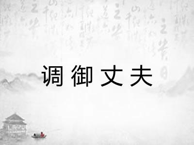 调御丈夫 调御丈夫