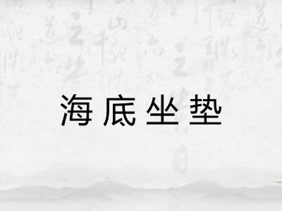 海底坐垫 海底坐垫