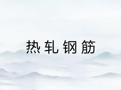 热轧钢筋 热轧钢筋