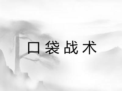 口袋战术 口袋战术