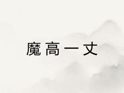 魔高一丈