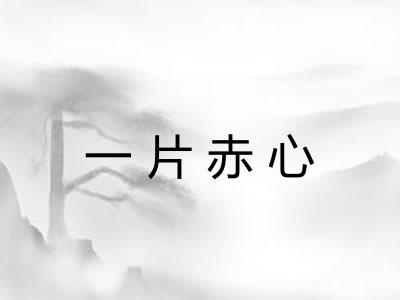 一片赤心 一片赤心