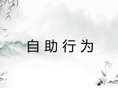 自助行为
