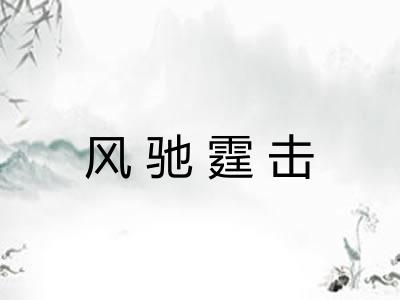 风驰霆击 风驰霆击