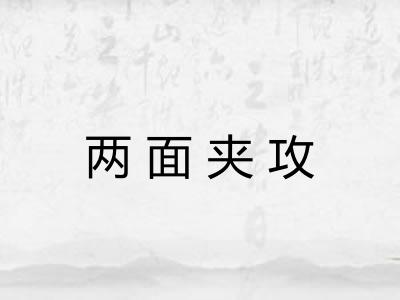 两面夹攻