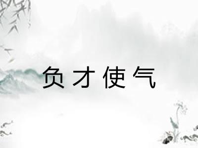 负才使气 负才使气