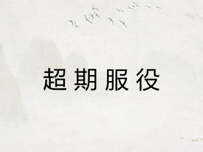 超期服役 超期服役