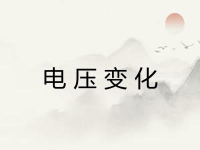 电压变化