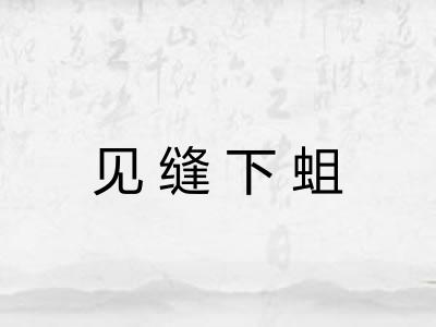 见缝下蛆 见缝下蛆