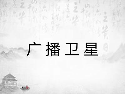 广播卫星 广播卫星