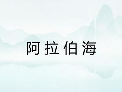 阿拉伯海 阿拉伯海