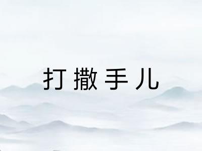 打撒手儿
