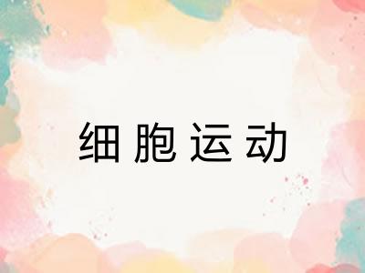 细胞运动 细胞运动