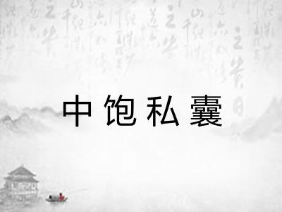 中饱私囊 中饱私囊