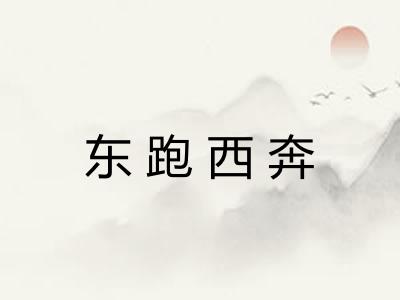 东跑西奔 东跑西奔