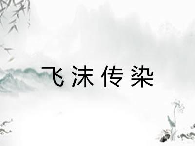 飞沫传染 飞沫传染