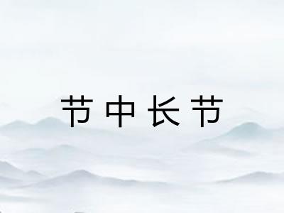 节中长节