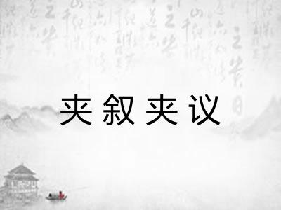 夹叙夹议 夹叙夹议