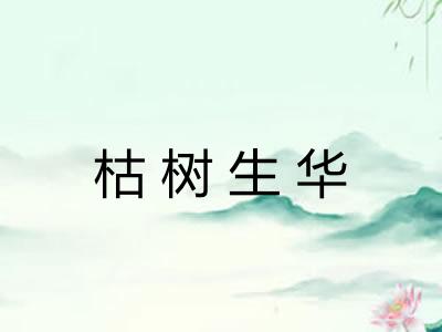 枯树生华 枯树生华