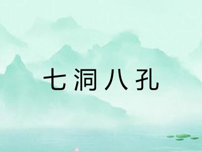 七洞八孔 七洞八孔