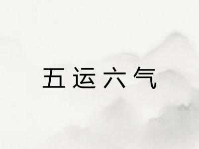 五运六气