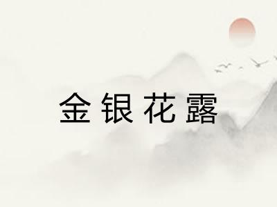 金银花露 金银花露