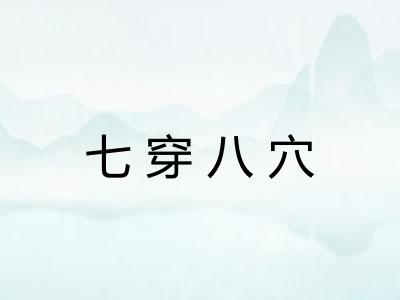 七穿八穴 七穿八穴