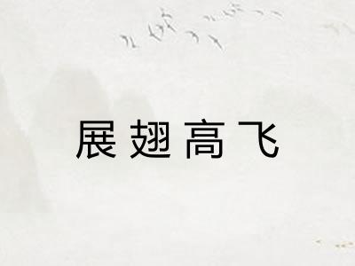 展翅高飞 展翅高飞