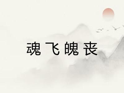 魂飞魄丧 魂飞魄丧