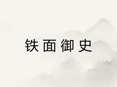 铁面御史 铁面御史