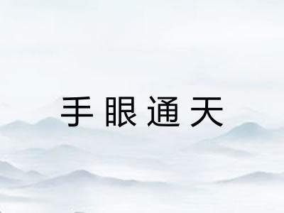 手眼通天