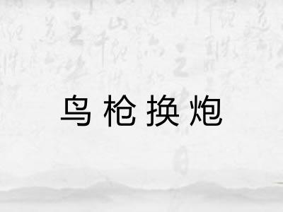 鸟枪换炮 鸟枪换炮