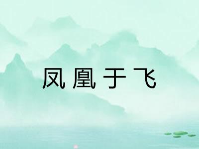 凤凰于飞 凤凰于飞