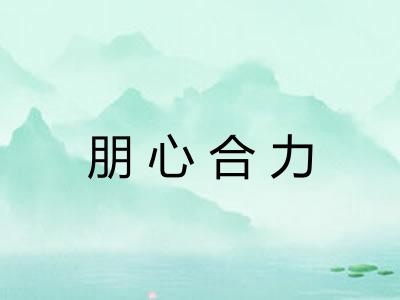 朋心合力 朋心合力