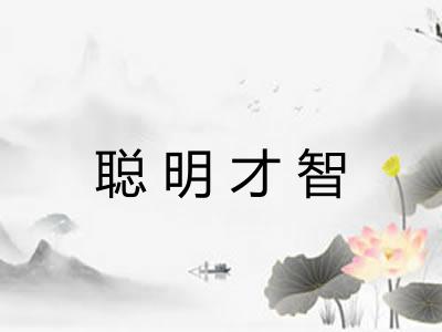 聪明才智