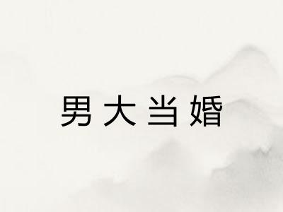男大当婚 男大当婚