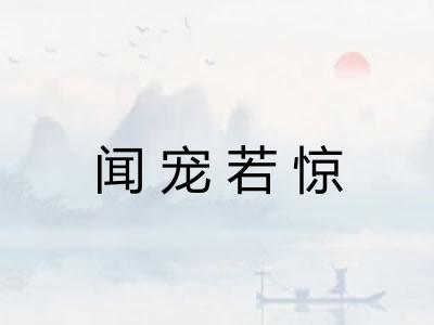 闻宠若惊 闻宠若惊