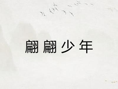 翩翩少年 翩翩少年