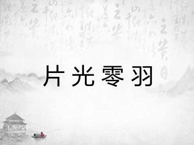 片光零羽 片光零羽