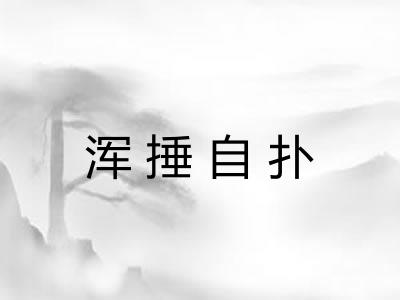 浑捶自扑 浑捶自扑