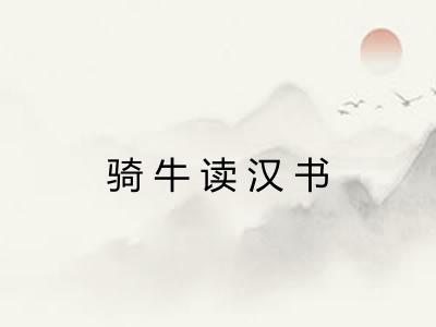 骑牛读汉书