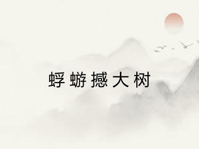 蜉蝣撼大树 蜉蝣撼大树