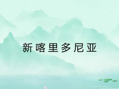 新喀里多尼亚 新喀里多尼亚