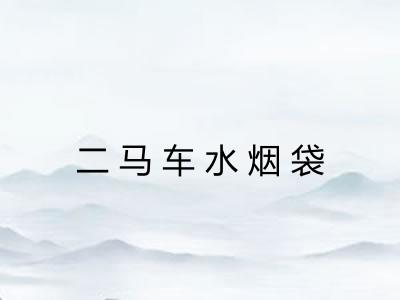 二马车水烟袋 二马车水烟袋